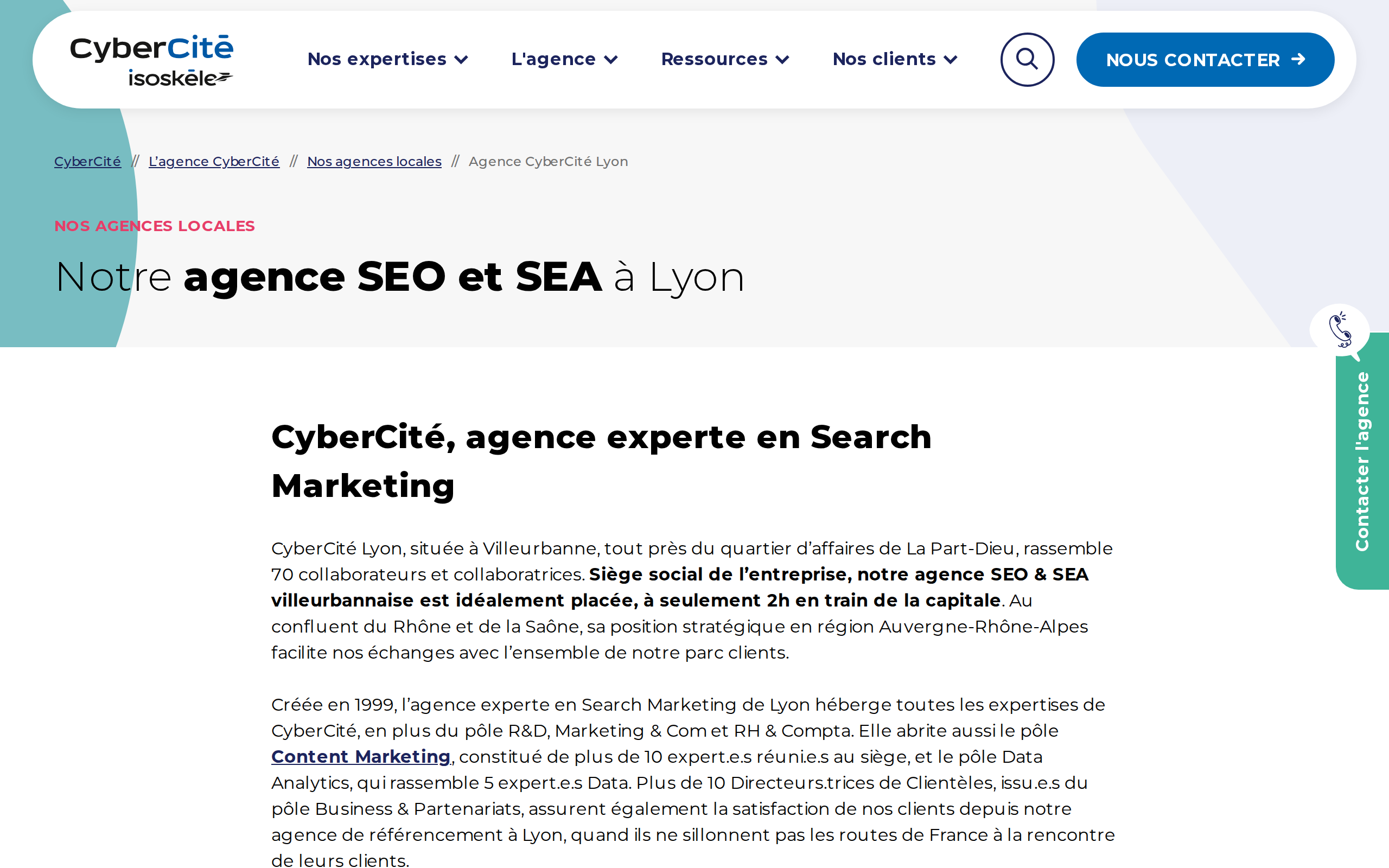 Aperçu du site CyberCité